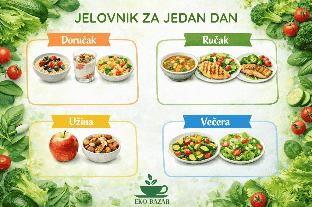 Vizuelni prikaz jela koja su zdrava